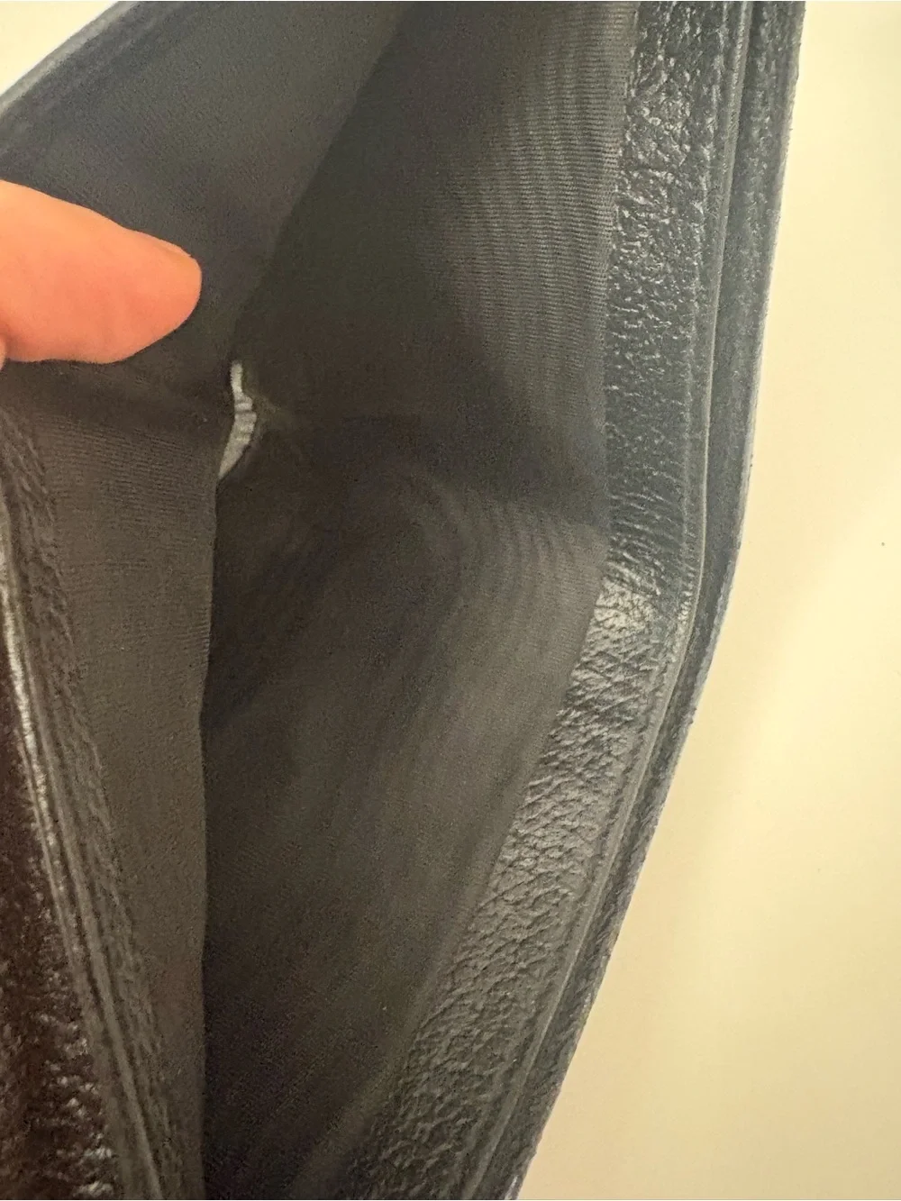 Gucci Black Leather Wallet with Gold Double G Logo
